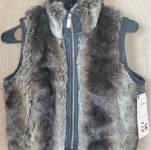 Sugarfly Girl's Faux Fur Vest NWT